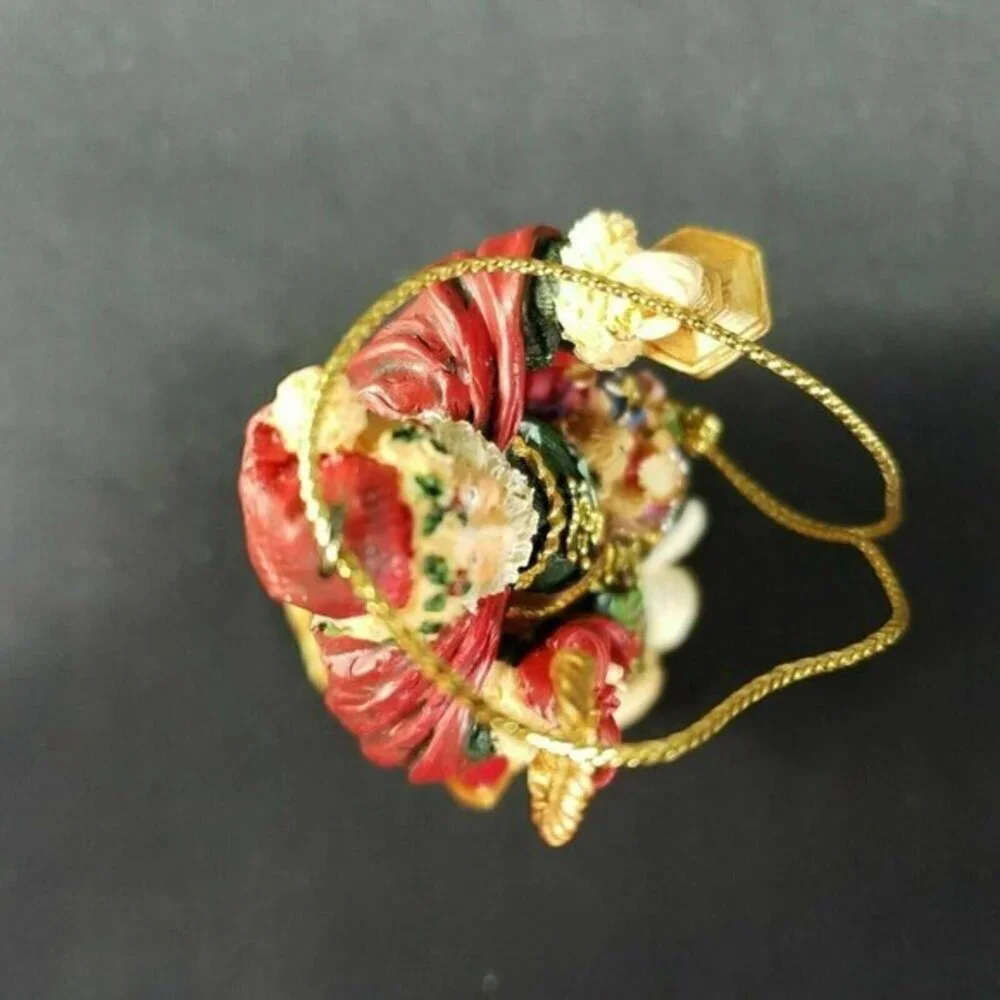 San Francisco Music Box Santa Ornament Christmas Medley Joan‎ Pilallis No Music